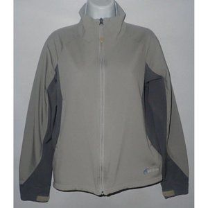 Cloudveil Women’s Medium gray‎ Soft Shell Full Zip Jacket Lightweight Hiking